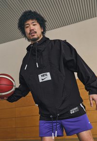 Nike Performance NBA BROOKLYN NETS ANORAK - Vereinsmannschaften - black/white