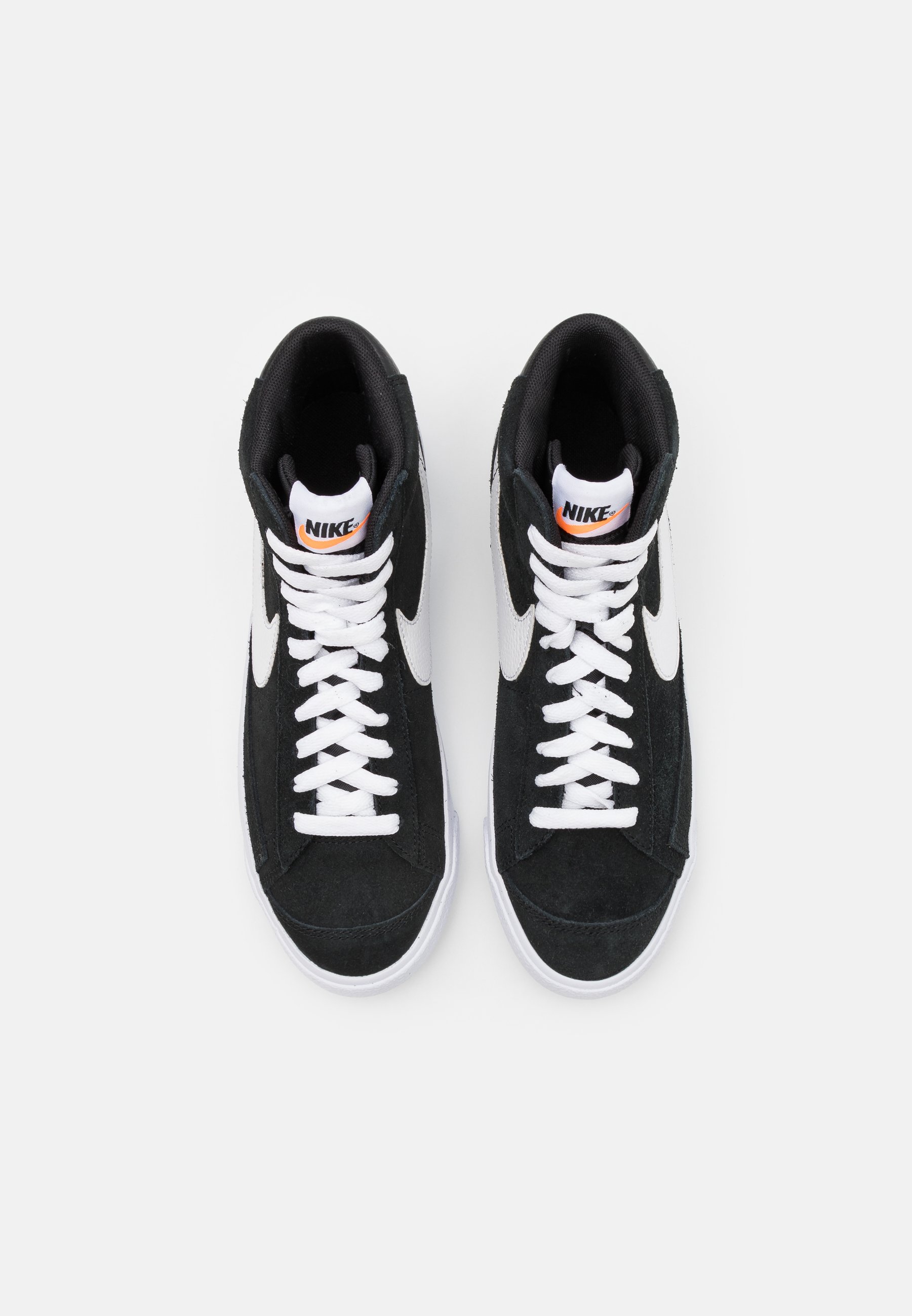 Nike Sportswear BLAZER MID '77 UNISEX - Zapatillas altas -  black/white/total orange/negro - Zalando.es