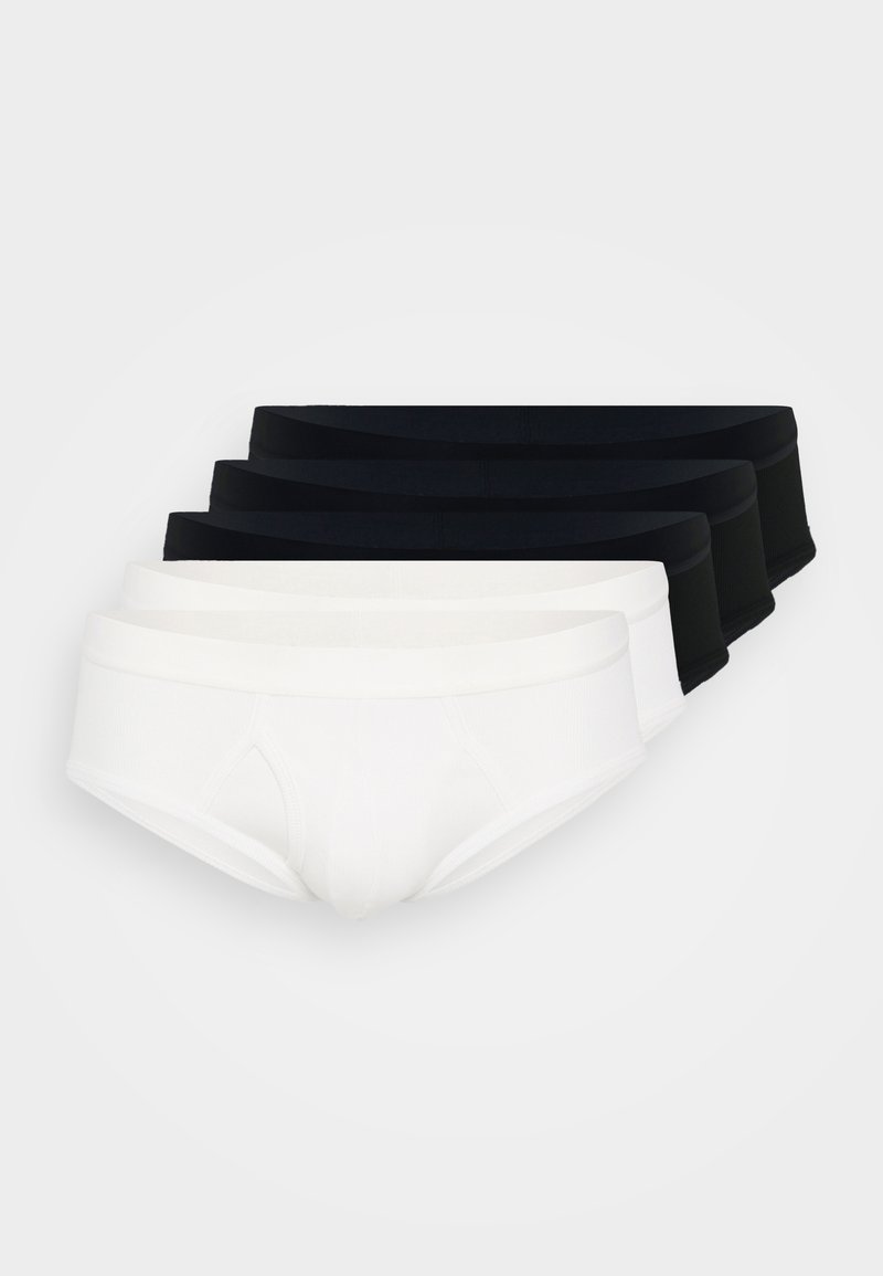 Pier One 5 PACK - Briefs - black/white/black - Zalando.co.uk