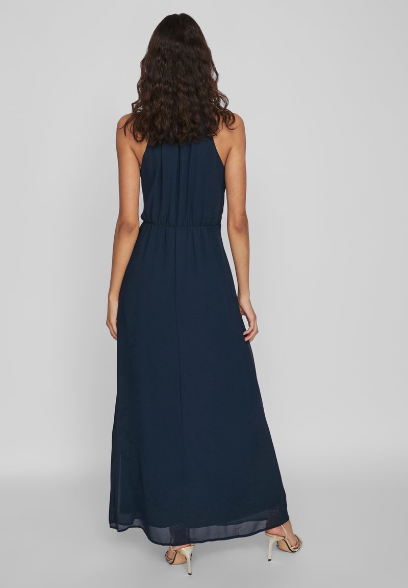 Robe Longue Bohème Chic VILA VIMILINA HALTERNECK NOOS - Robe Longue - Coronet Blue/bleu Marine Vila Femme Robe Longue Bohème Chic VILA VIMILINA HALTERNECK NOOS - Robe Longue - Coronet Blue/bleu Marine Vila Femme