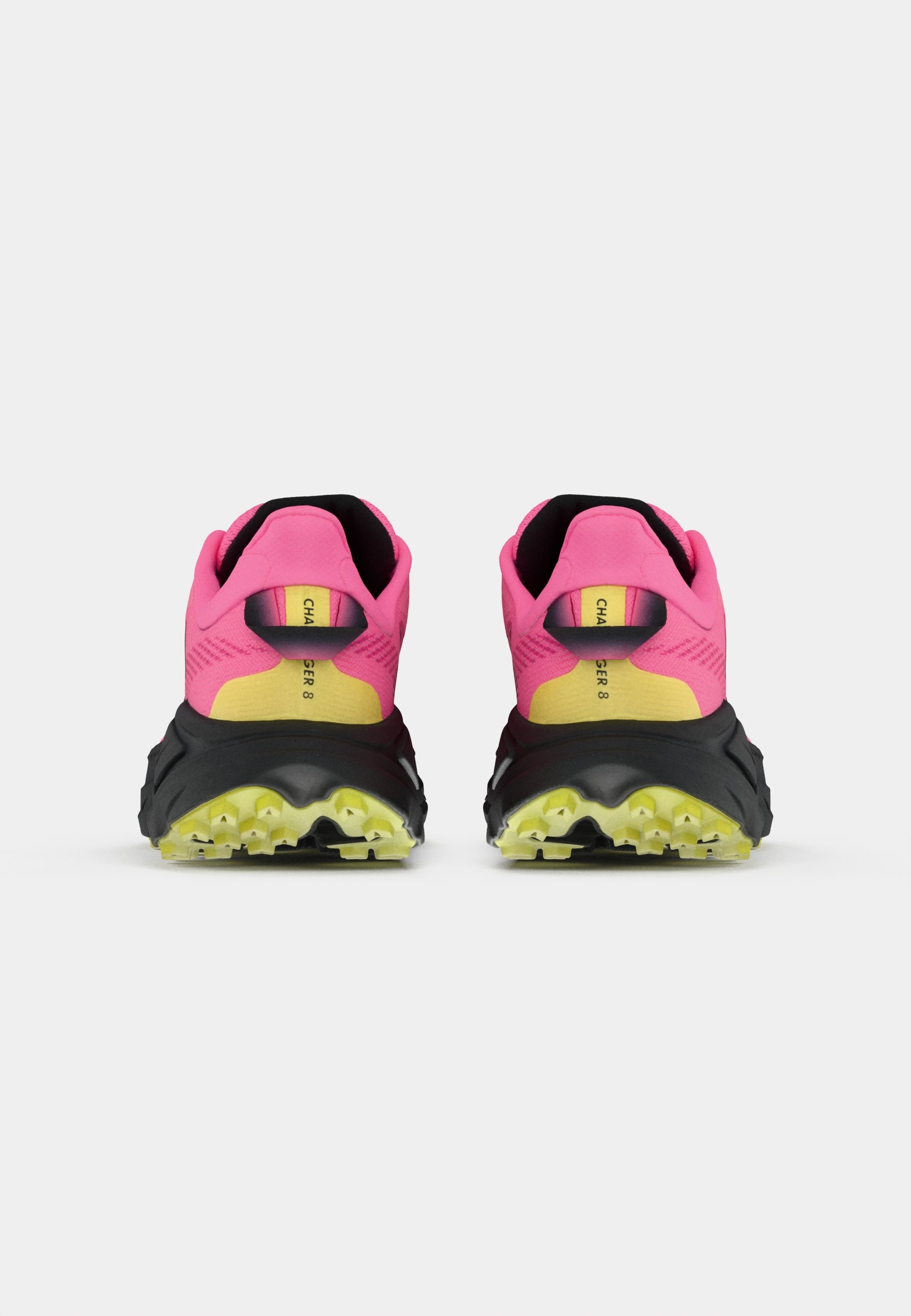 HOKA CHALLENGER 8 - Pantofi alergare trail - neon rose/black/roz