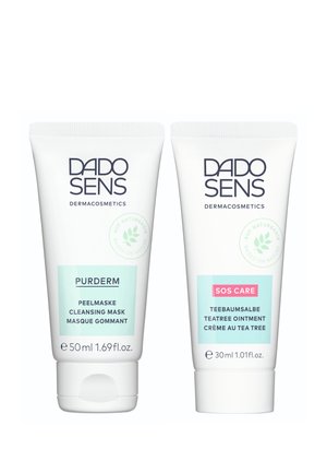 DADO SENS PEELMASKE & SOS CARE BEI UNREINER UND FETTIGER HAUT PURDERM - Gesichtspflegeset - transparent weiß