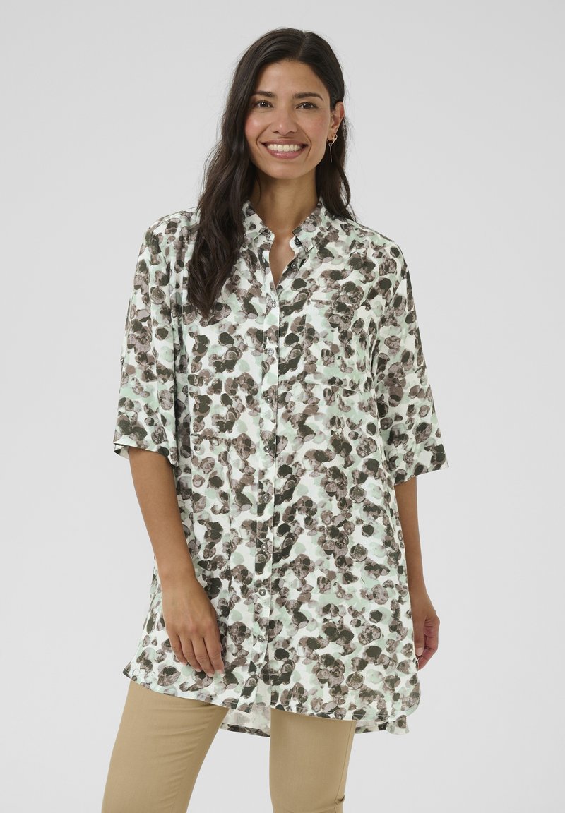 Bon'A Parte CORDELIA - Hemdbluse - green spots print