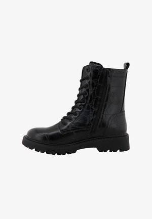 TOM TAILOR, STIEFEL - Bottines à lacets - black
