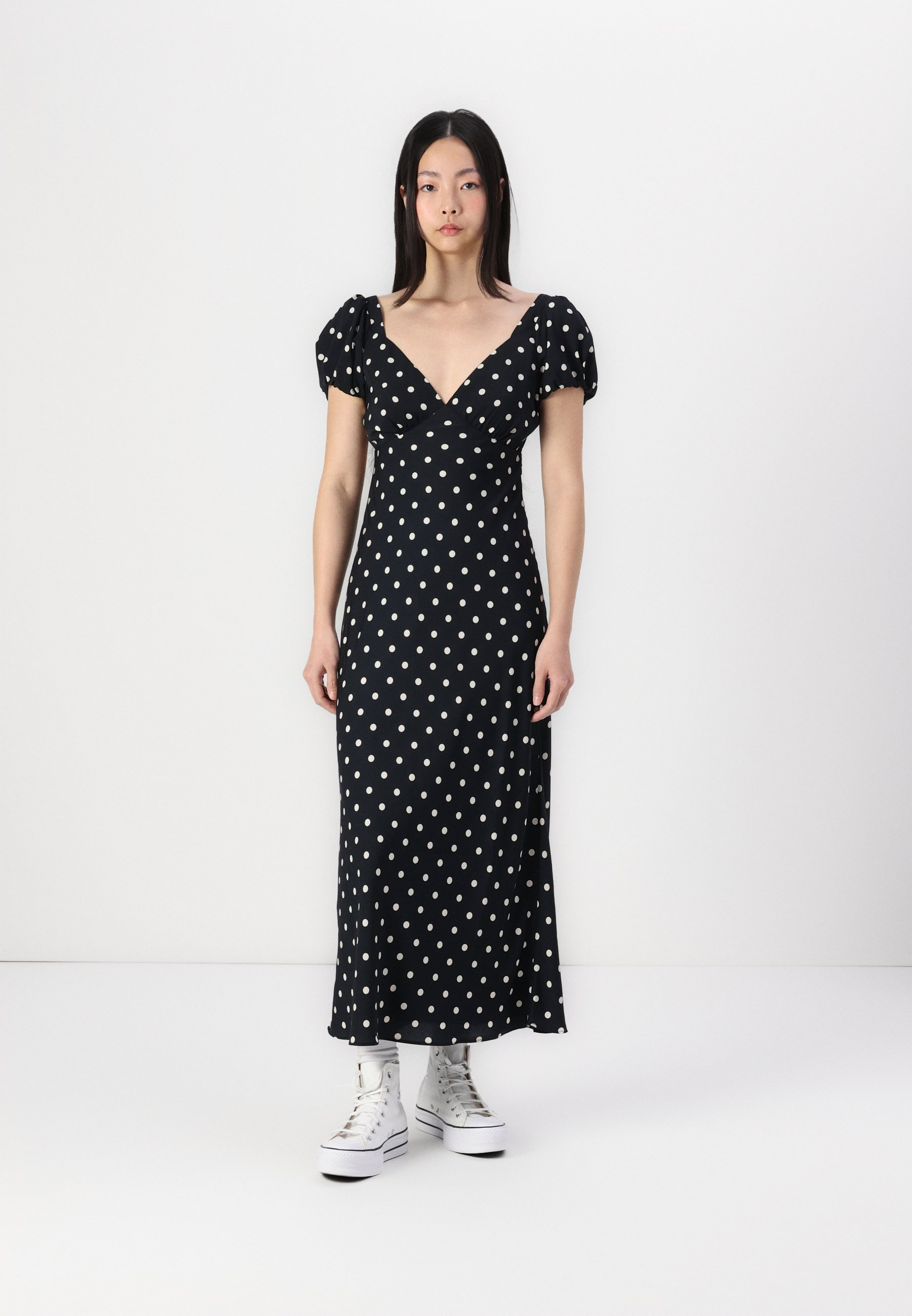 fallen shoulder midi dress Steel Confidence Off-Shoulder Midi Dress