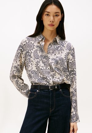 SOFT VIS LS - Skjortebluser - paisley white / navy
