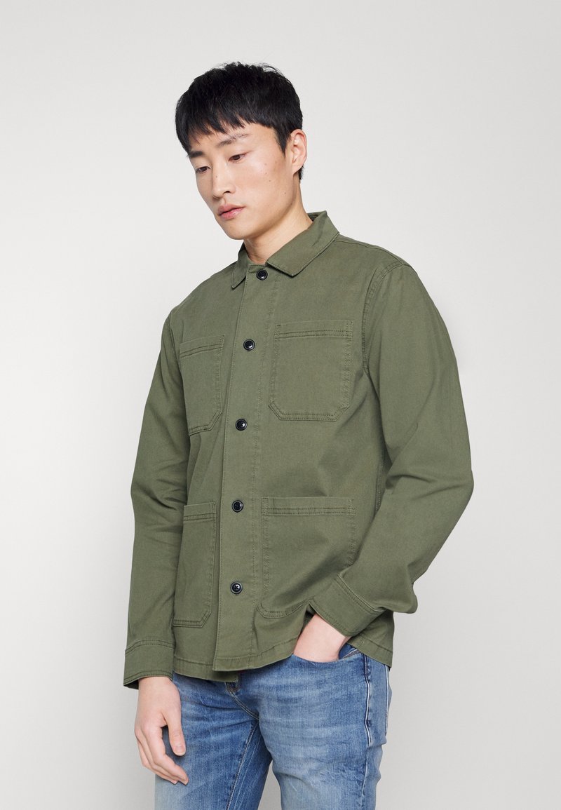 Lindbergh SUPERFLEX OVERSHIRT Light jacket army/dark green Zalando
