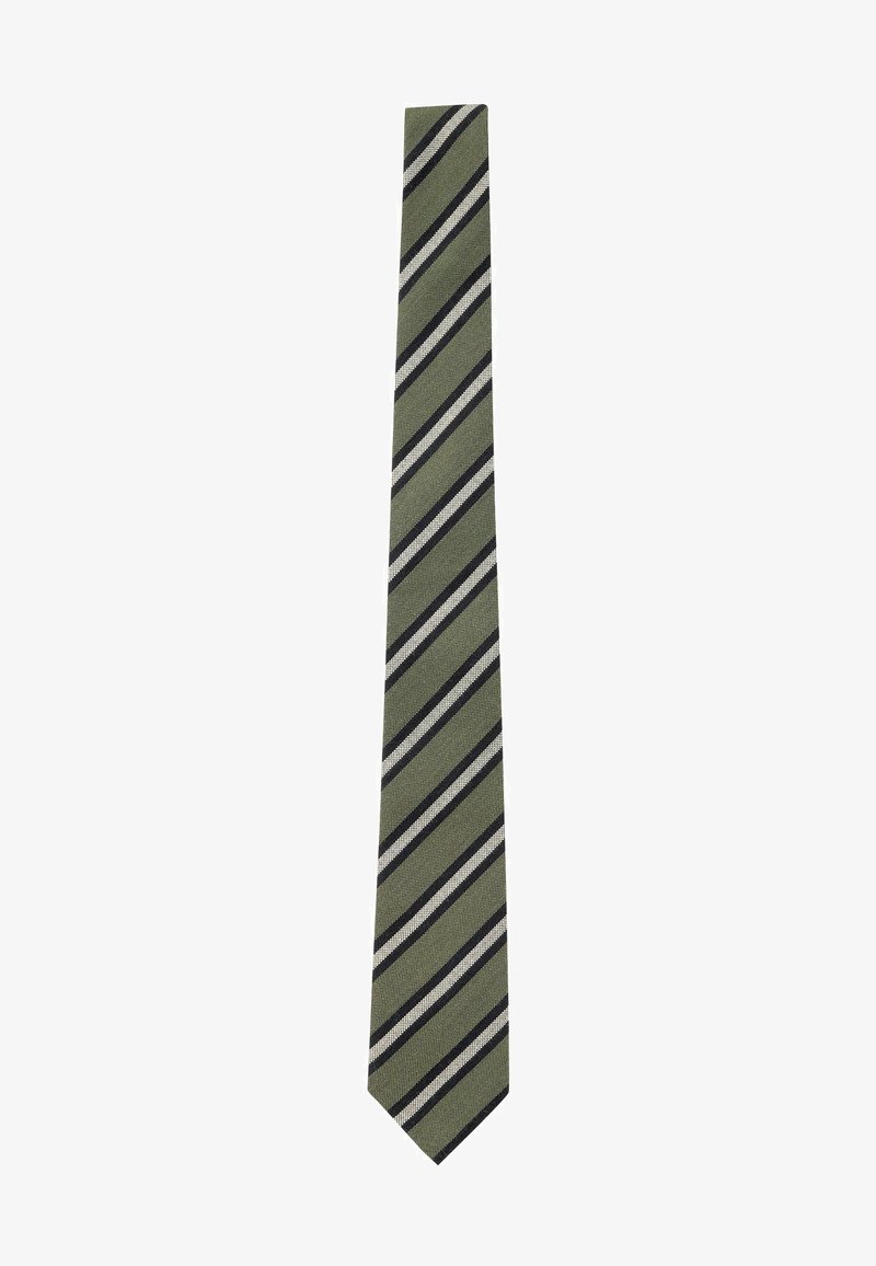 Next PATTERN - Cravate - green stripe