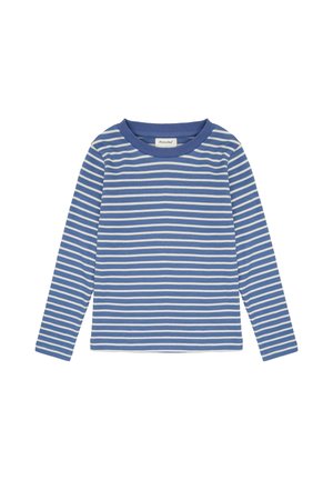 Minymo, T-SHIRT LONG SLEEVE Y/D RIB - Print T-shirt - moonlight blue