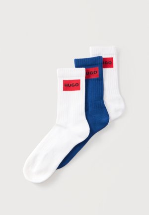HUGO, LABEL 3 PACK - Socks - open blue