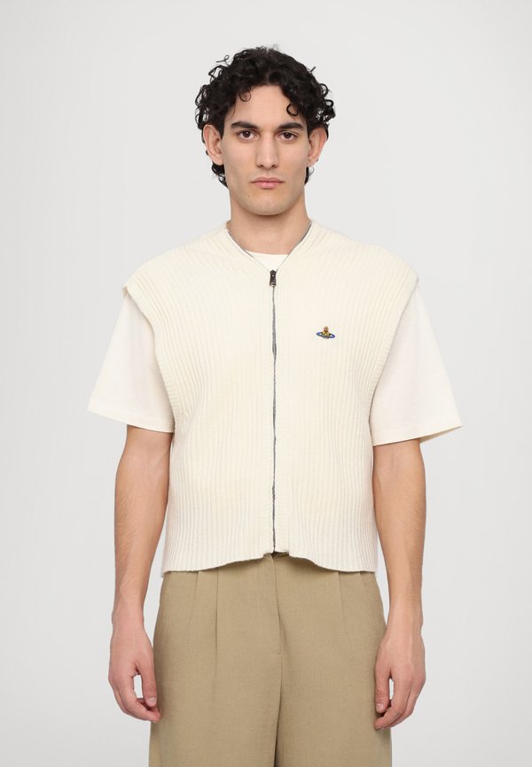 JESS ZIP UNISEX - Waistcoat - cream