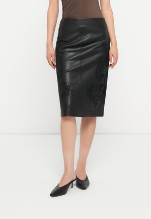 COATED SKIRT - Gonna a tubino - nero