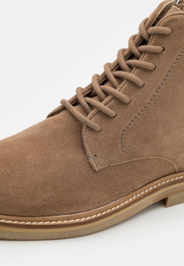 LEATHER - Lace-up ankle boots - taupe3