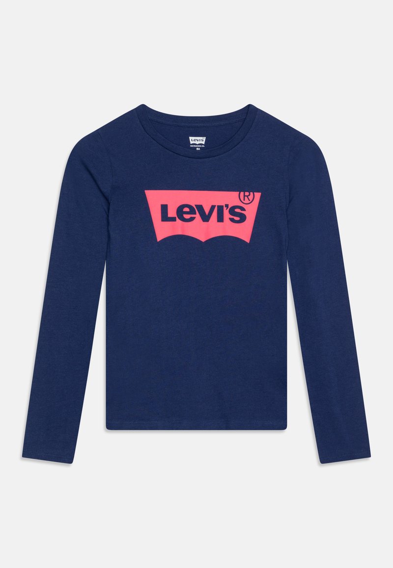 T-Shirt Levi's Batwing A Maniche Lunghe Per Bimba - 100% Cotone, Design Con Logo - Foto 4
