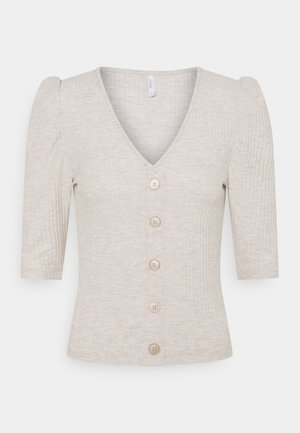 ONLNELLA BUTTON - Cardigan - pumice stone
