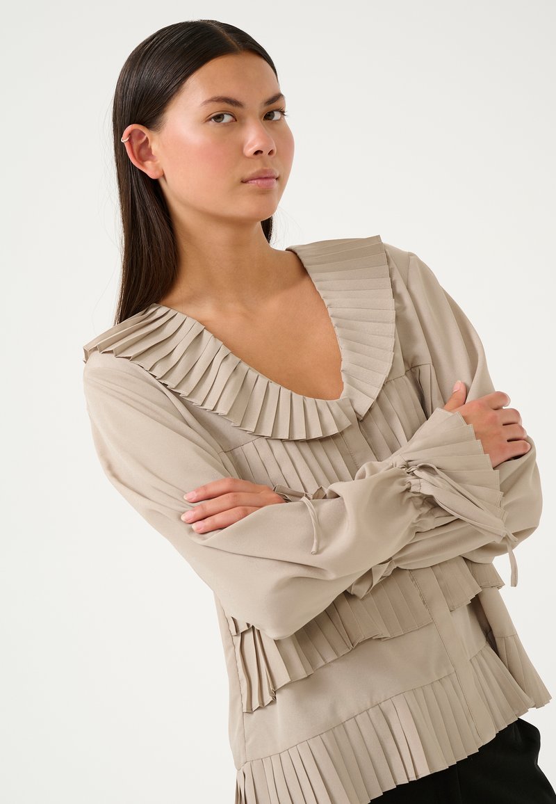 Karen by Simonsen REGINA - Užsagstoma palaidinė - simply taupe