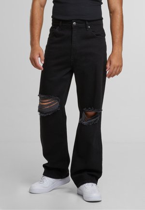 ANDUIN RIPPED BAGGY - Φαρδύ τζιν - washed black