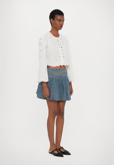 Sea OLI BUBBLE SKIRT - Falda vaquera - blue
