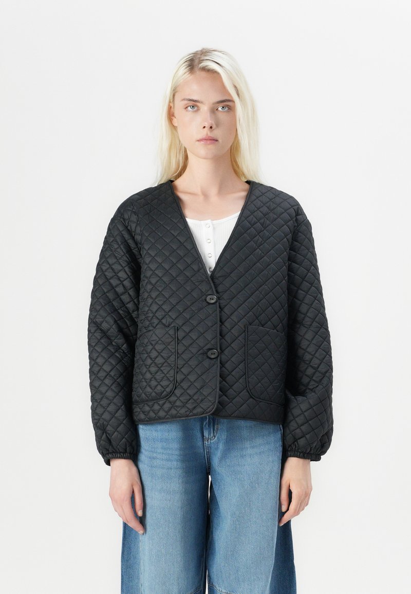 Visilla L S Quilted Jacket Qui Birch