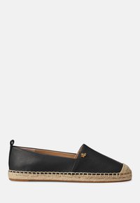 CAMERYN IV TUMBLED LEATHER ESPADRILLE - Espadrillos - black