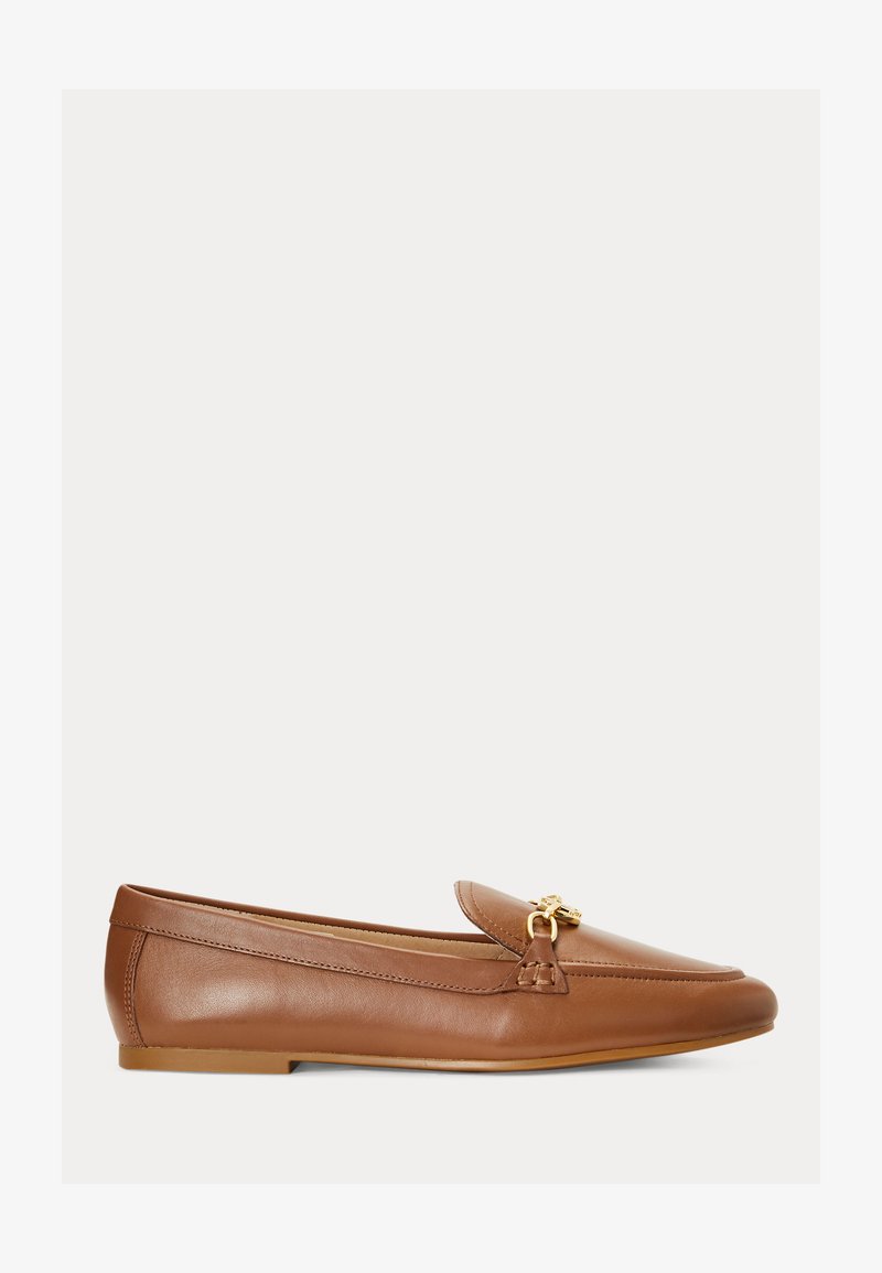 Lauren Ralph Lauren AVERI FLATS CASUAL - Slipper - deep saddle tan