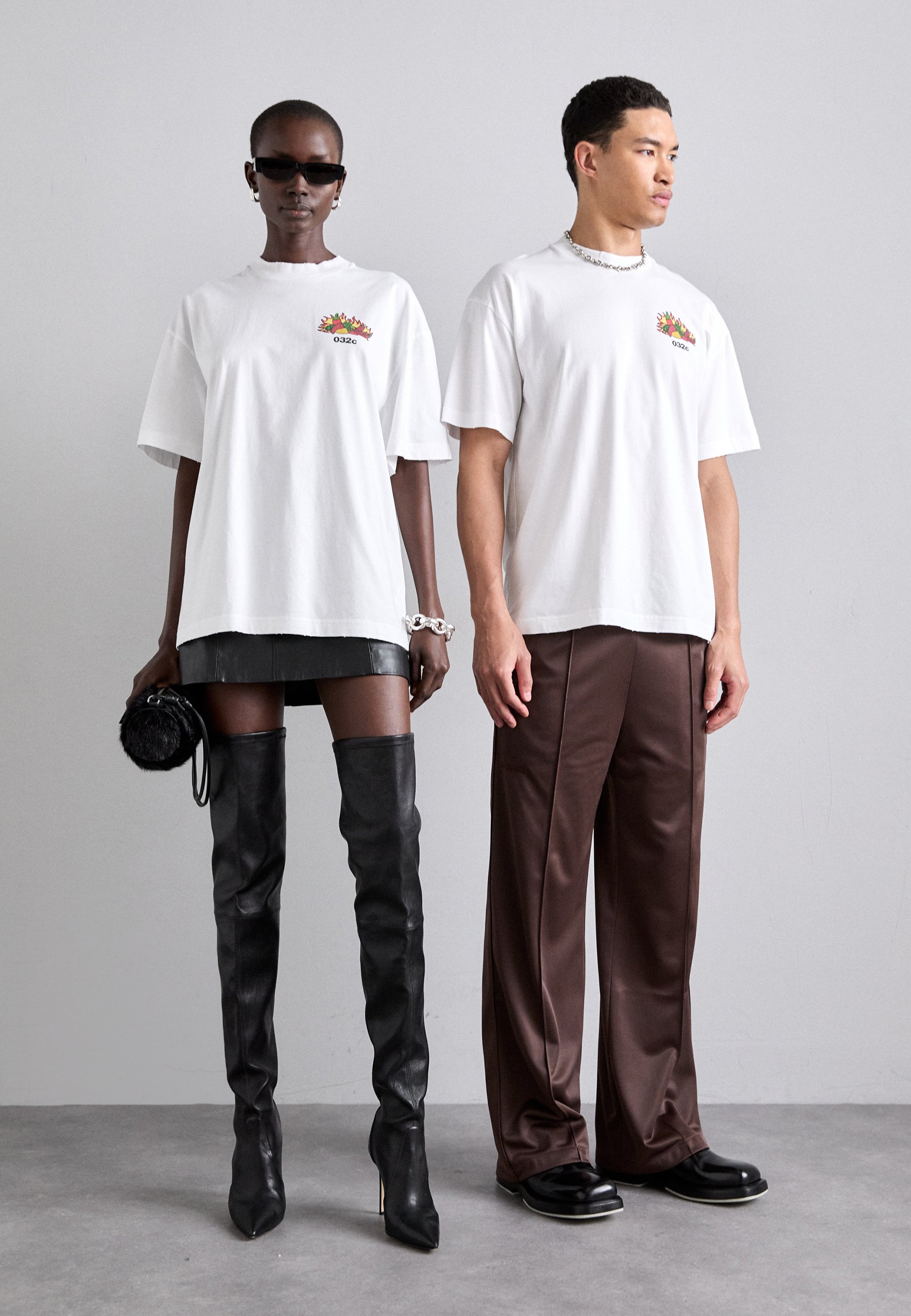 032c FRUIT UNISEX - T-Shirt print - white/weiß - Zalando