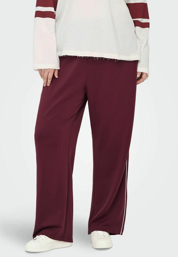 CARLETT GESCHNITTEN MIT WEITEM BEINSCHNITT - Jogginghose - ruby wine