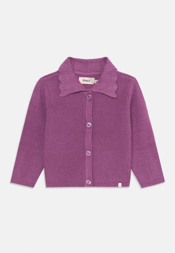 KMGKAYAKATIA LIFE COLLAR CARDIGAN - Cardigan - argyle purple