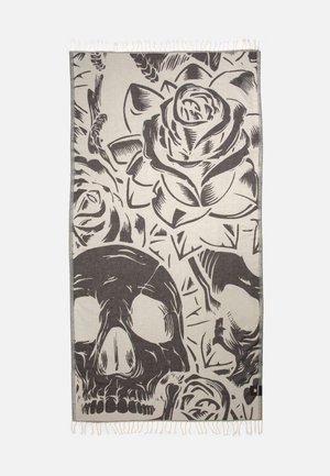 MAЯSIKØH, SKULL TOWEL - Toalla de playa - black