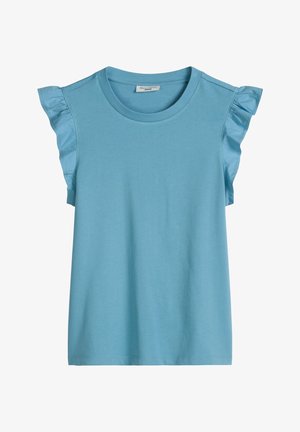Marc O'Polo DENIM, VOLANT REGULAR MIX - T-shirt print - blue dawn