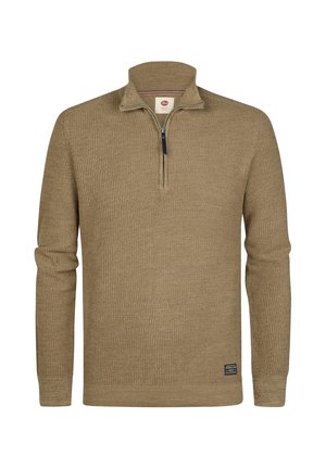 Petrol Industries, MEN KNITWEAR COLLAR - Trui - oak