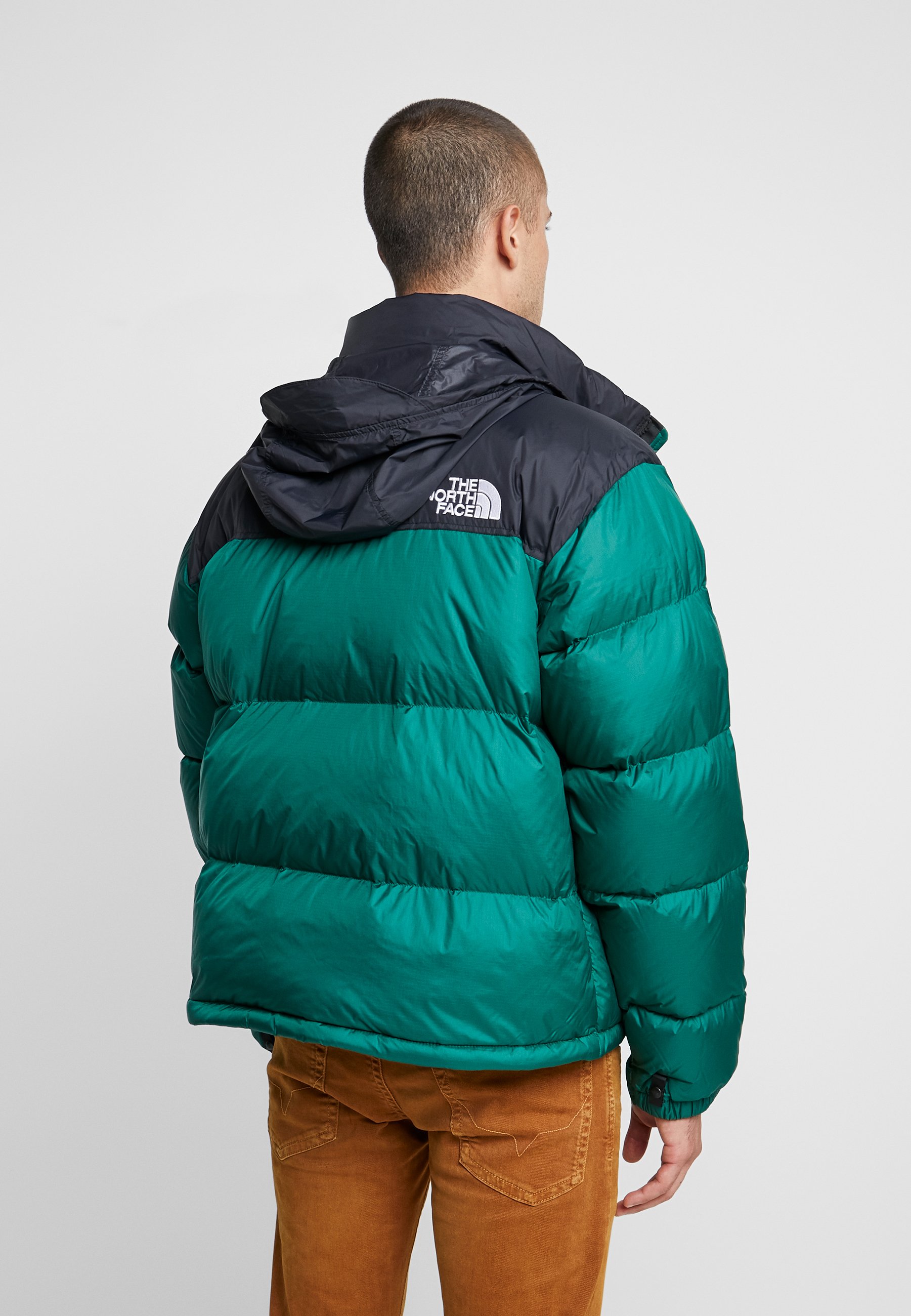 north face nuptse jacket green