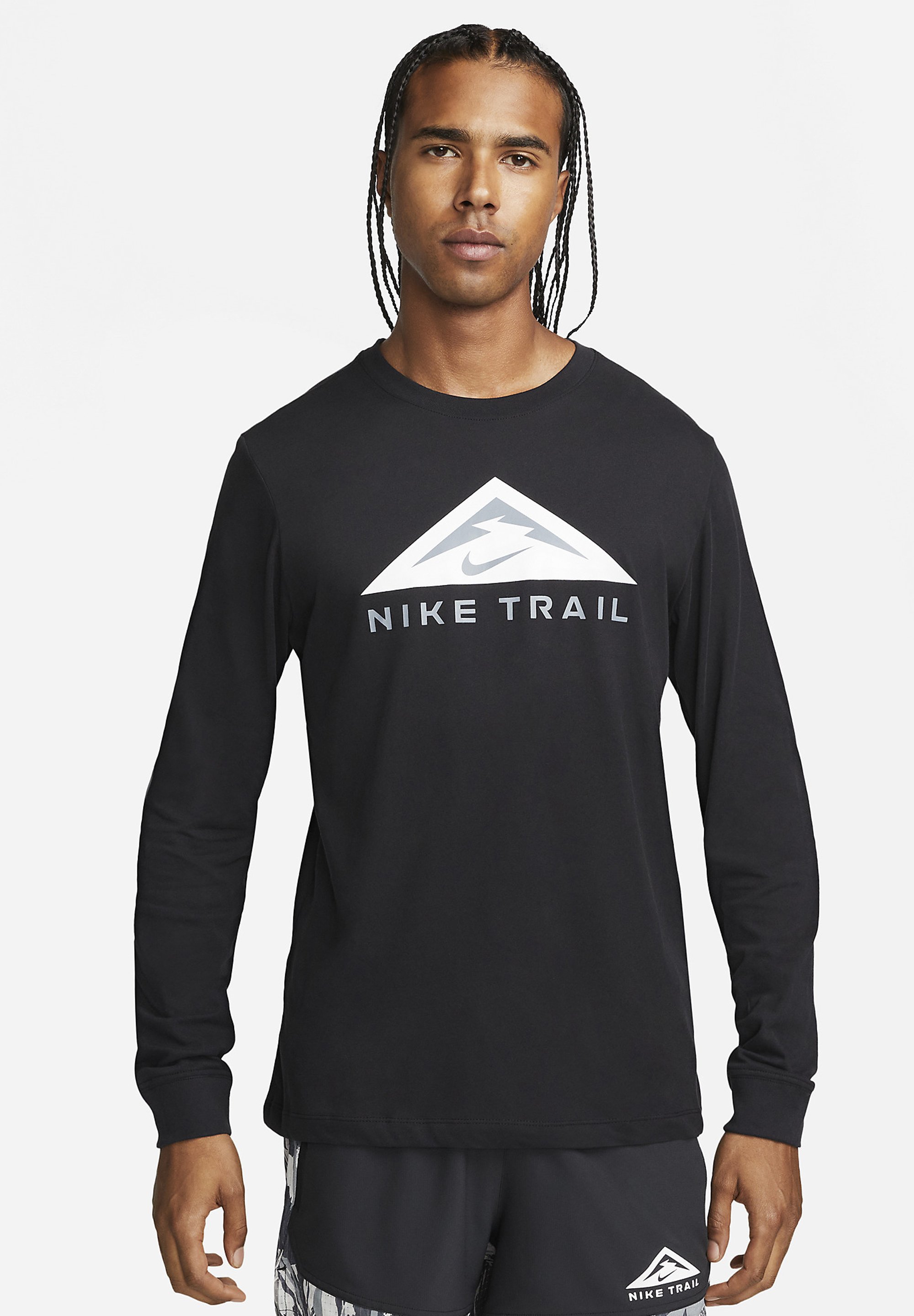 Nike Performance TRAIL TEE - Camiseta manga larga - black/negro - Zalando .es
