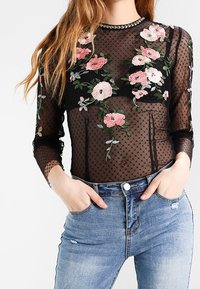 Topshop Blus - black