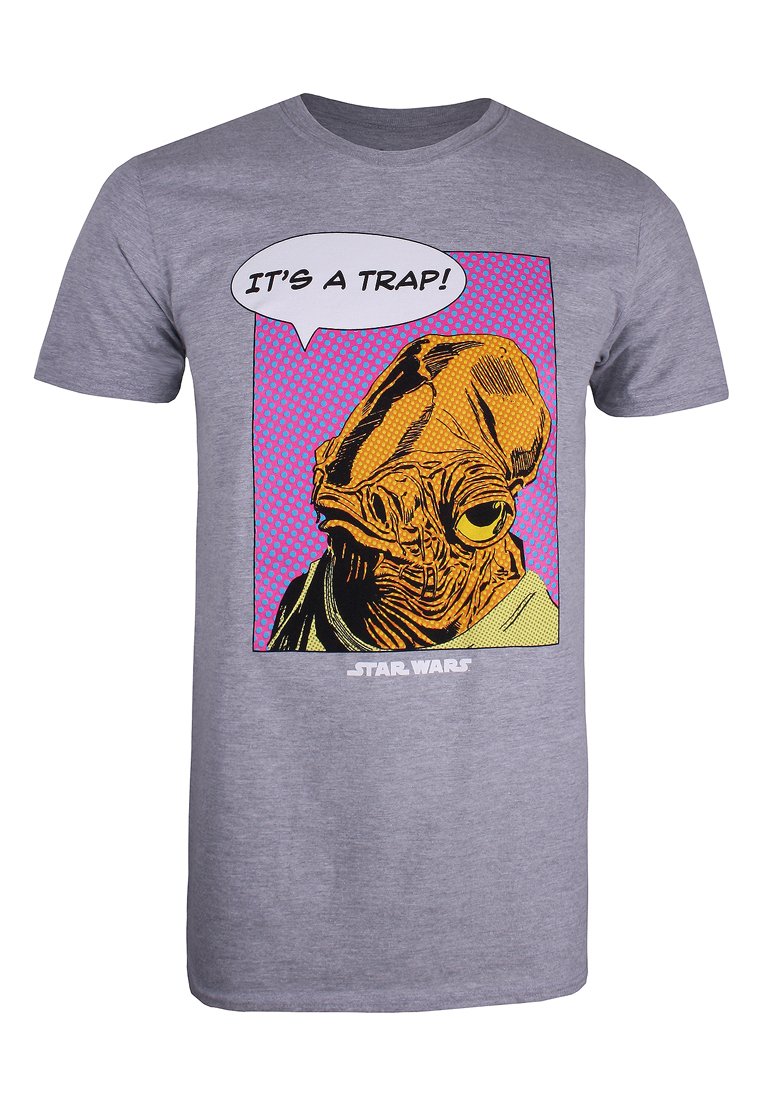 Star Wars T-shirt print grijs