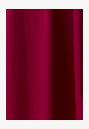 Fuchsia fabric with a smooth texture, drapes softly, featuring a solid color without patterns or hardware details.