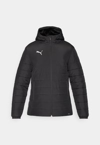 HOODED PADDED JACKET - Veste d'hiver - black/silver