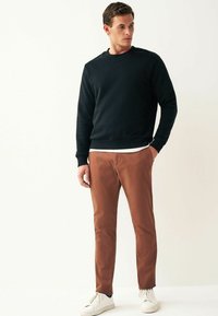 Next SLIM FIT STRETCH - Chino - mottled brown