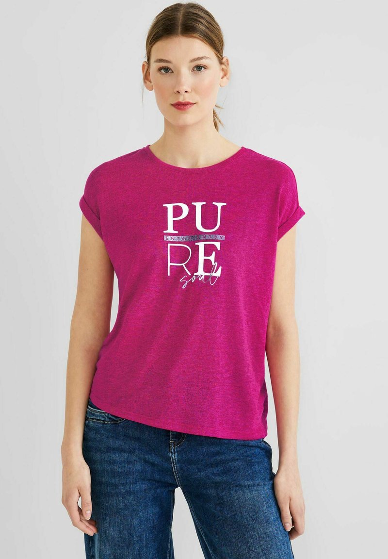 Street One 316087 T-Shirt, Grafite, 42 Donna