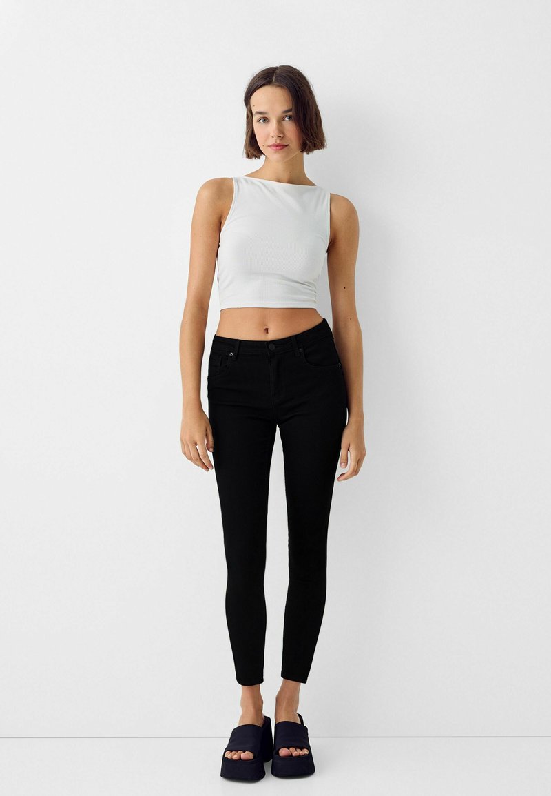 Bershka Jeans Skinny Fit zwart
