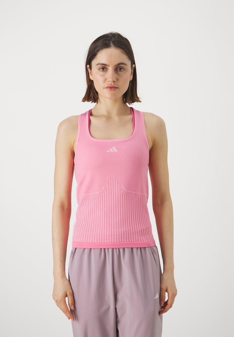 adidas Performance AEROKNIT TANK - Felső - bliss pink/clear pink