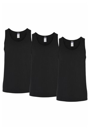 3 PACK - Unterhemd/-shirt - black