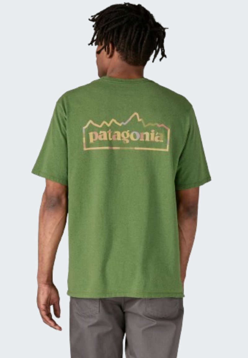 Patagonia M'S UNITY FITZ RESPONSIBILI-TEE - Camiseta estampada - terrain green
