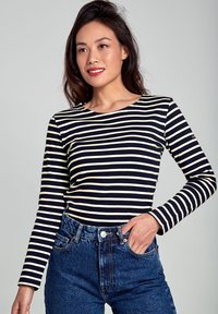 Armor lux LESCONIL MARINIÈRE - Langærmet T-shirt - rich navy nature