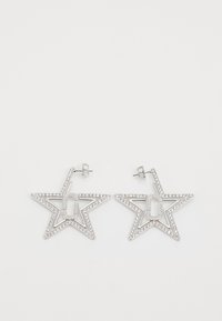STAR HOOP EARRINGS - Naušnice - silver-coloured