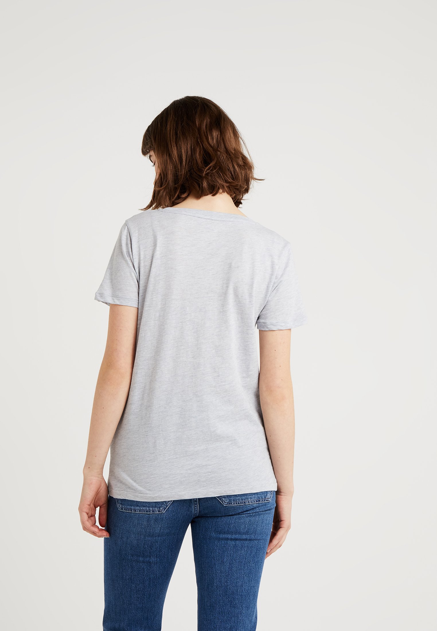 J.CREW VINTAGE CREWNECK TEE T shirts cloud heather J.CREW VINTAGE CREWNECK TEE - T-shirts - navy