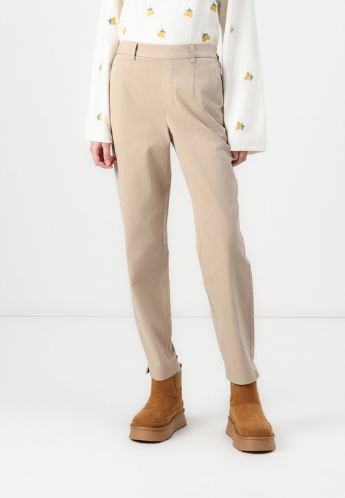 Object Objlisa Slim Pant AOP Noos Broek voor dames, Zwart/Strepen: Grijs, 34