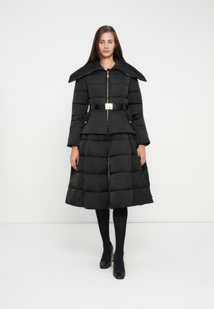 WOMEN S PADDED JACKET WITH BELT - Winter coat - nero