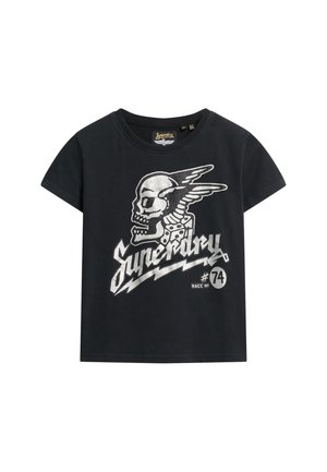 Superdry & Co, EMBELLISHED POSTER - T-shirt print - jet black