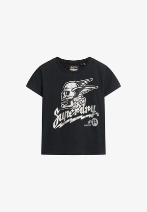 Superdry & Co, EMBELLISHED POSTER - T-shirt print - jet black